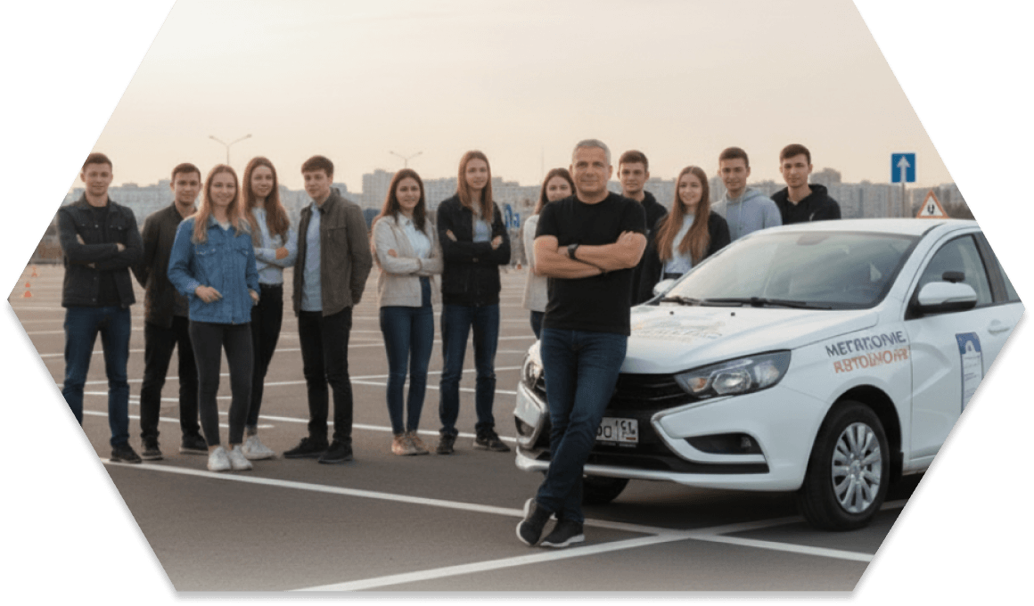 Команда автошколы Мегаполис
